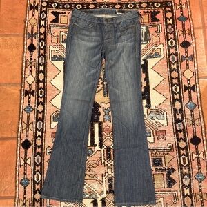 Y2K william rast stella bootcut low rise medium wash faded jeans 27